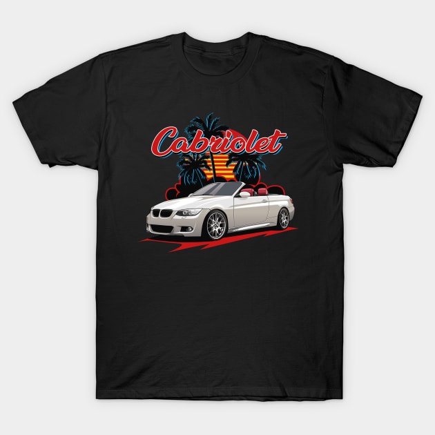 M3 Convertible E93 (White) T-Shirt by Jiooji Project